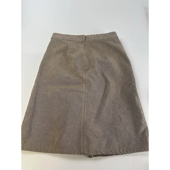 Free People Women's Size Small A-Line Cotton Skirt Beige Pockets - Picture 6 of 6